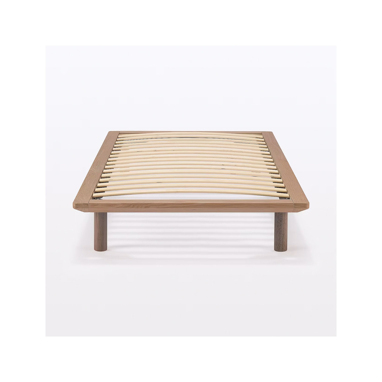 Łóżko systemowe pojedyncze 103 x 202 cm orzech