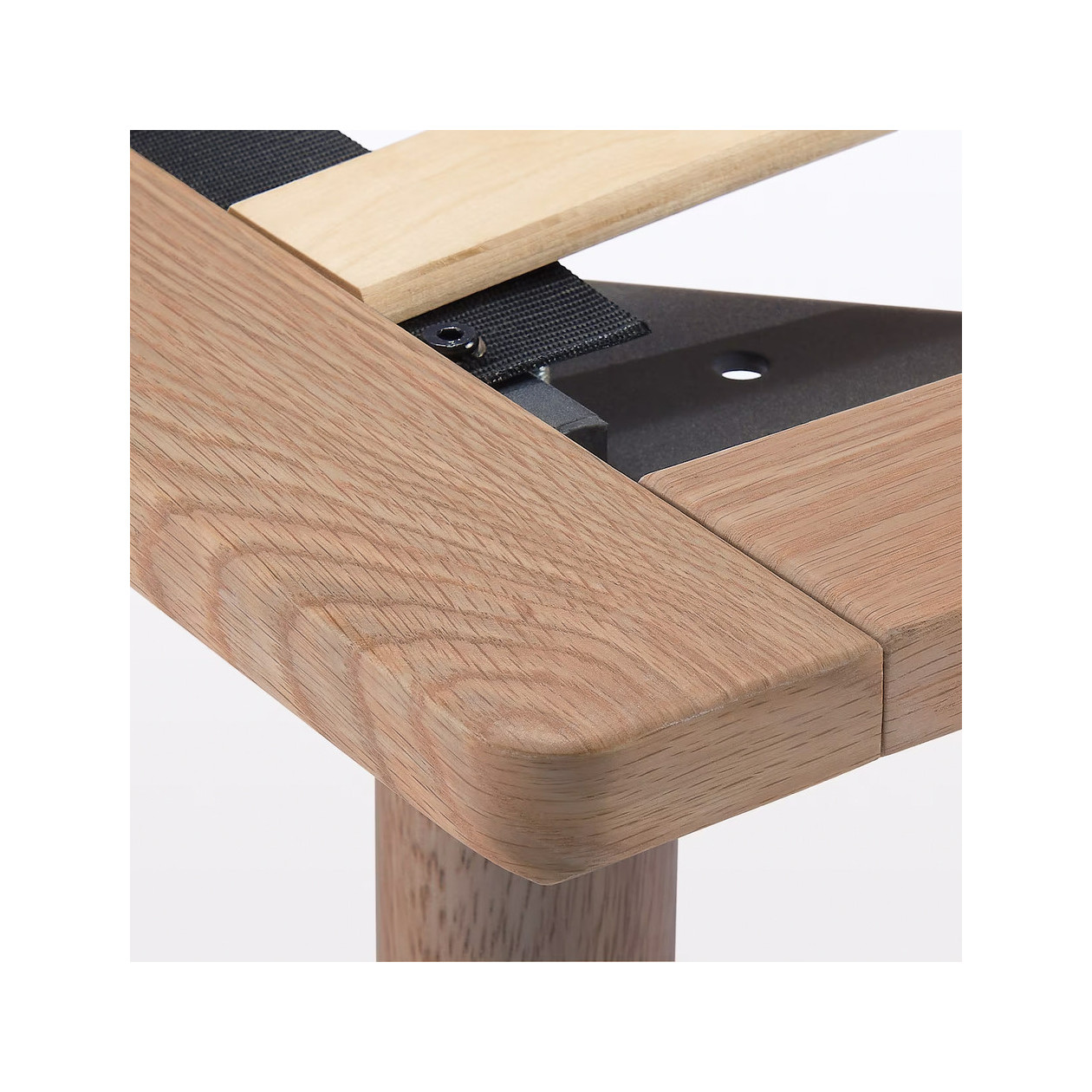 Łóżko systemowe pojedyncze 103 x 202 cm orzech