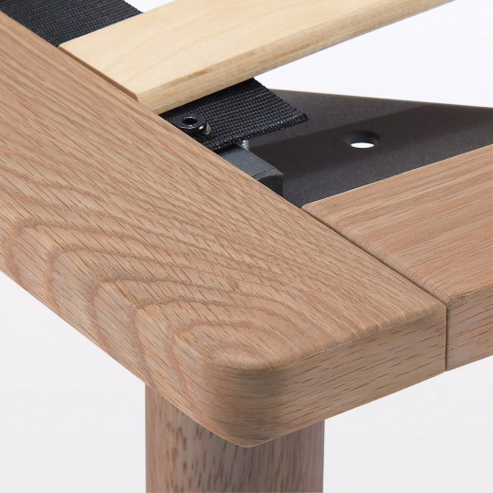 Łóżko systemowe pojedyncze 103 x 202 cm orzech