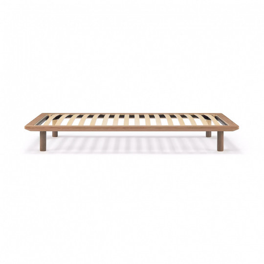 Łóżko systemowe pojedyncze 103 x 202 cm orzech