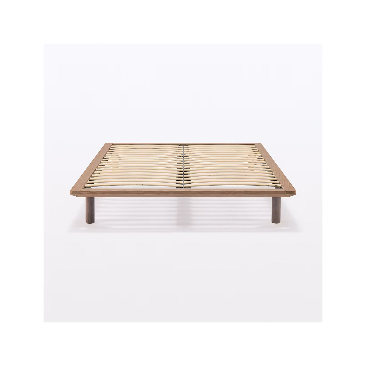 Łóżko systemowe podwójne 147 x 202 cm orzech