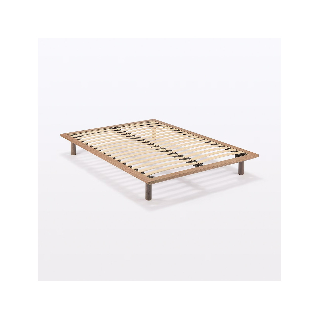 Łóżko systemowe podwójne 147 x 202 cm orzech