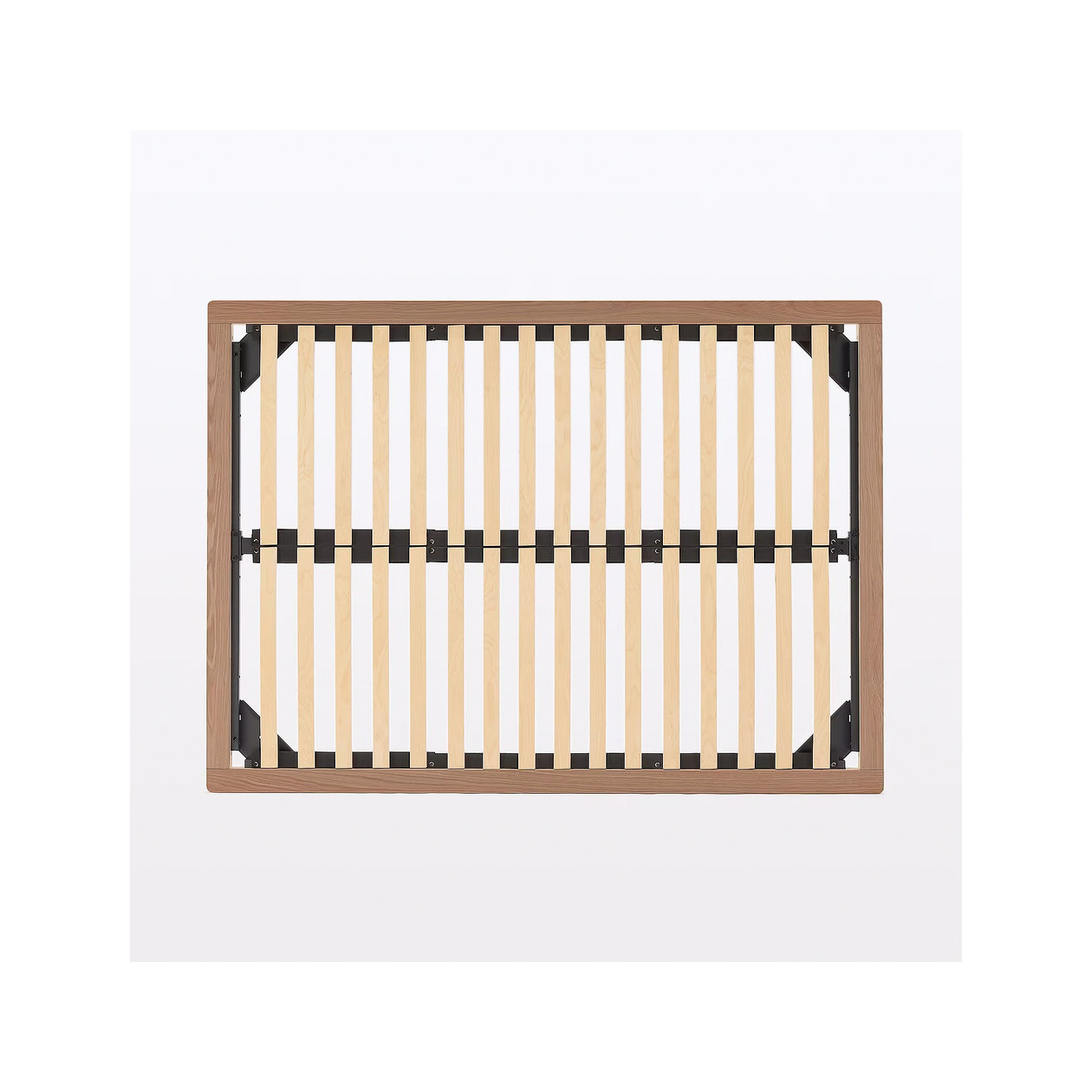 Łóżko systemowe podwójne 147 x 202 cm orzech