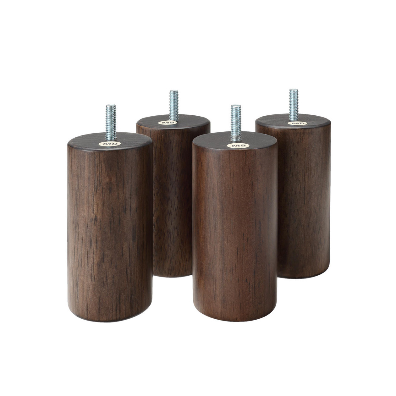 Nogi do łóżka systemowego orzech - 12cm