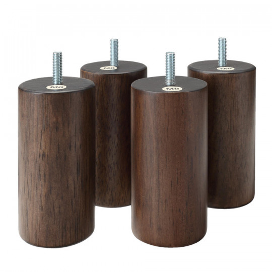 Nogi do łóżka systemowego orzech - 12cm
