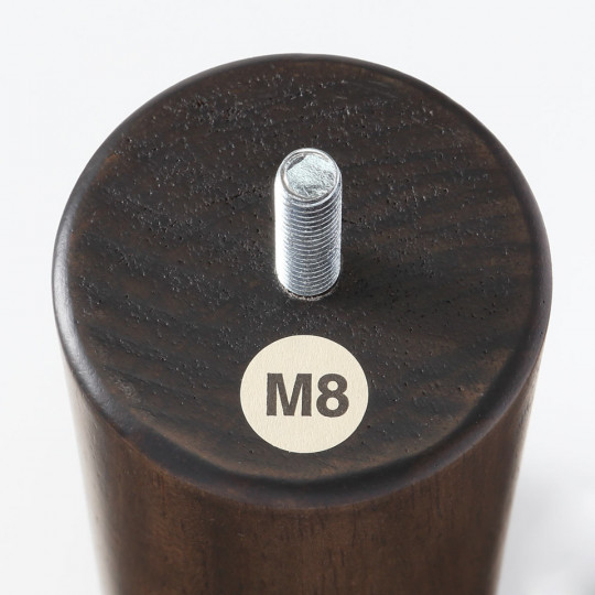 Nogi do łóżka systemowego orzech - 12cm