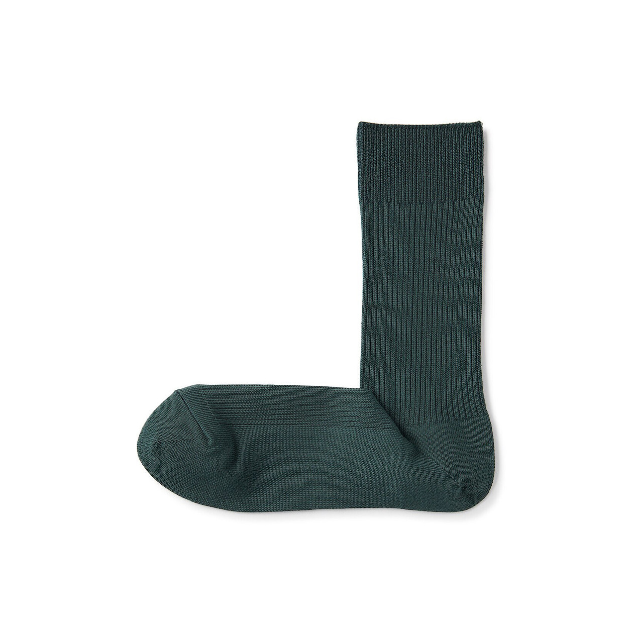 Skarpety wysokie prążkowane ciemnozielone