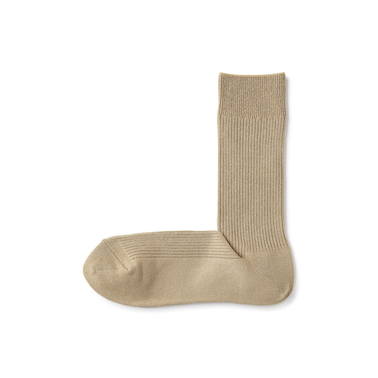 Skarpety prążkowane beżowe