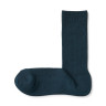 Skarpety wysokie prążkowane ciemnoniebieskie