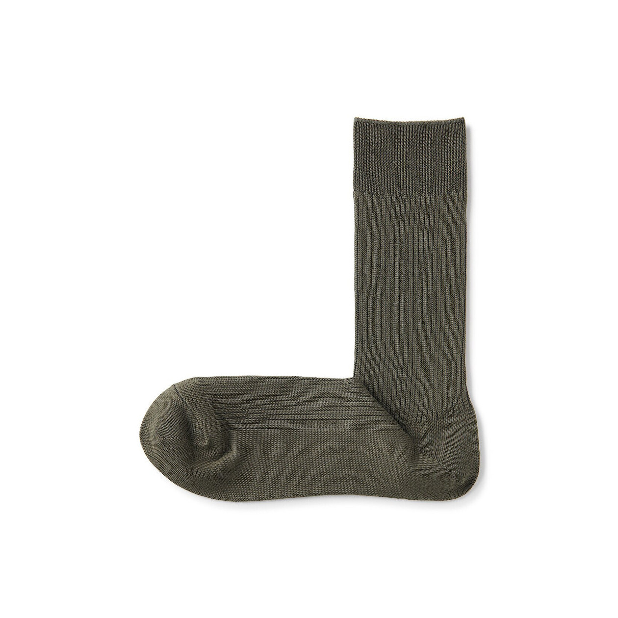 Skarpety wysokie prążkowane khaki