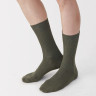 Skarpety wysokie prążkowane khaki