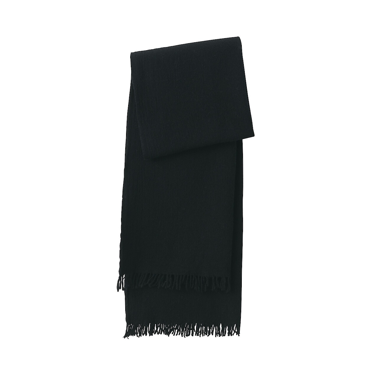Szal wełniany czarny
