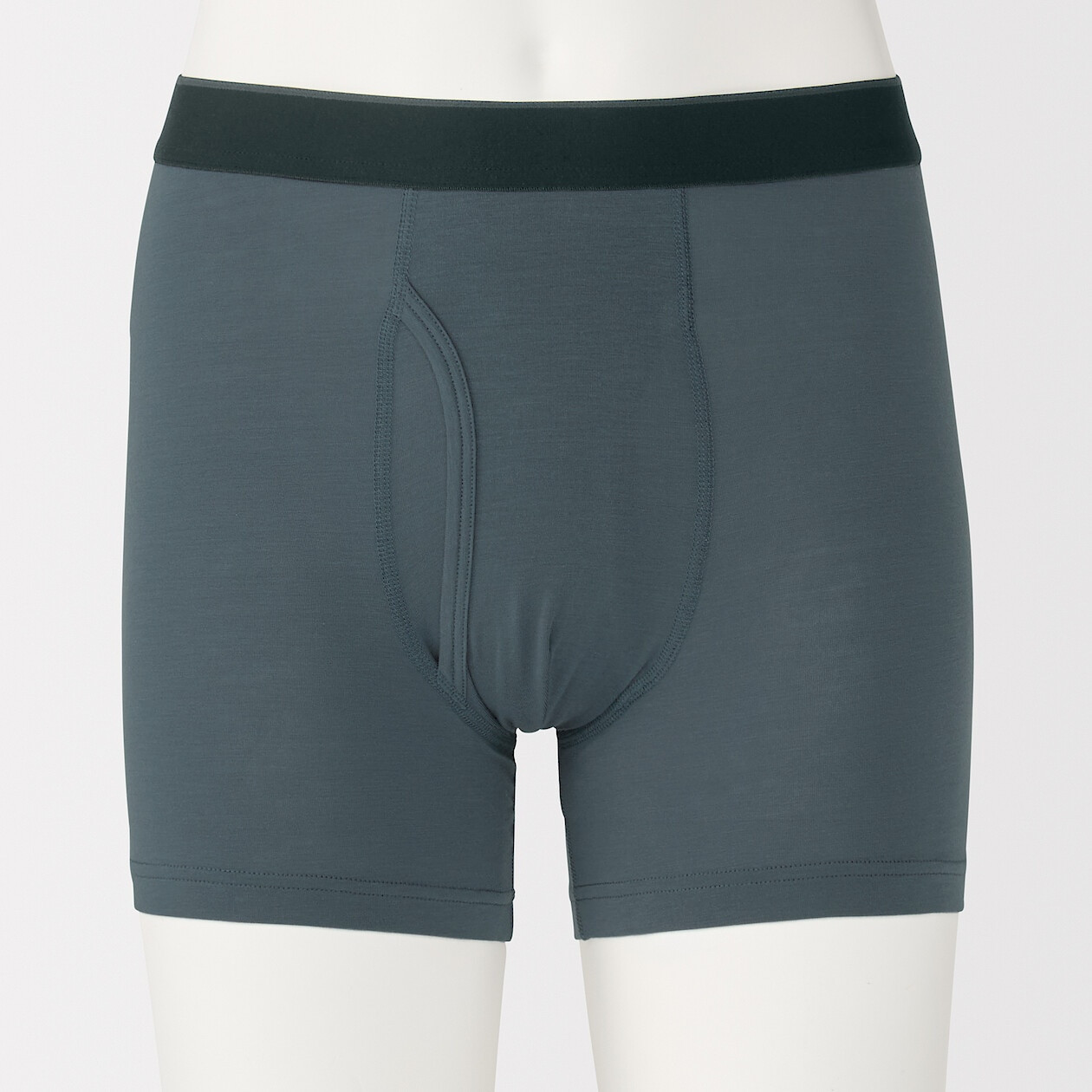 Bokserki z lyocellu długie niebieskie