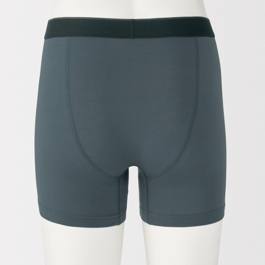 Bokserki z lyocellu długie niebieskie