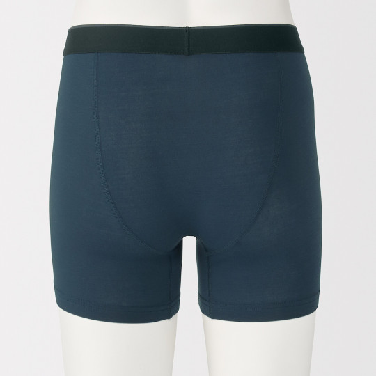 Bokserki z lyocellu długie granatowe