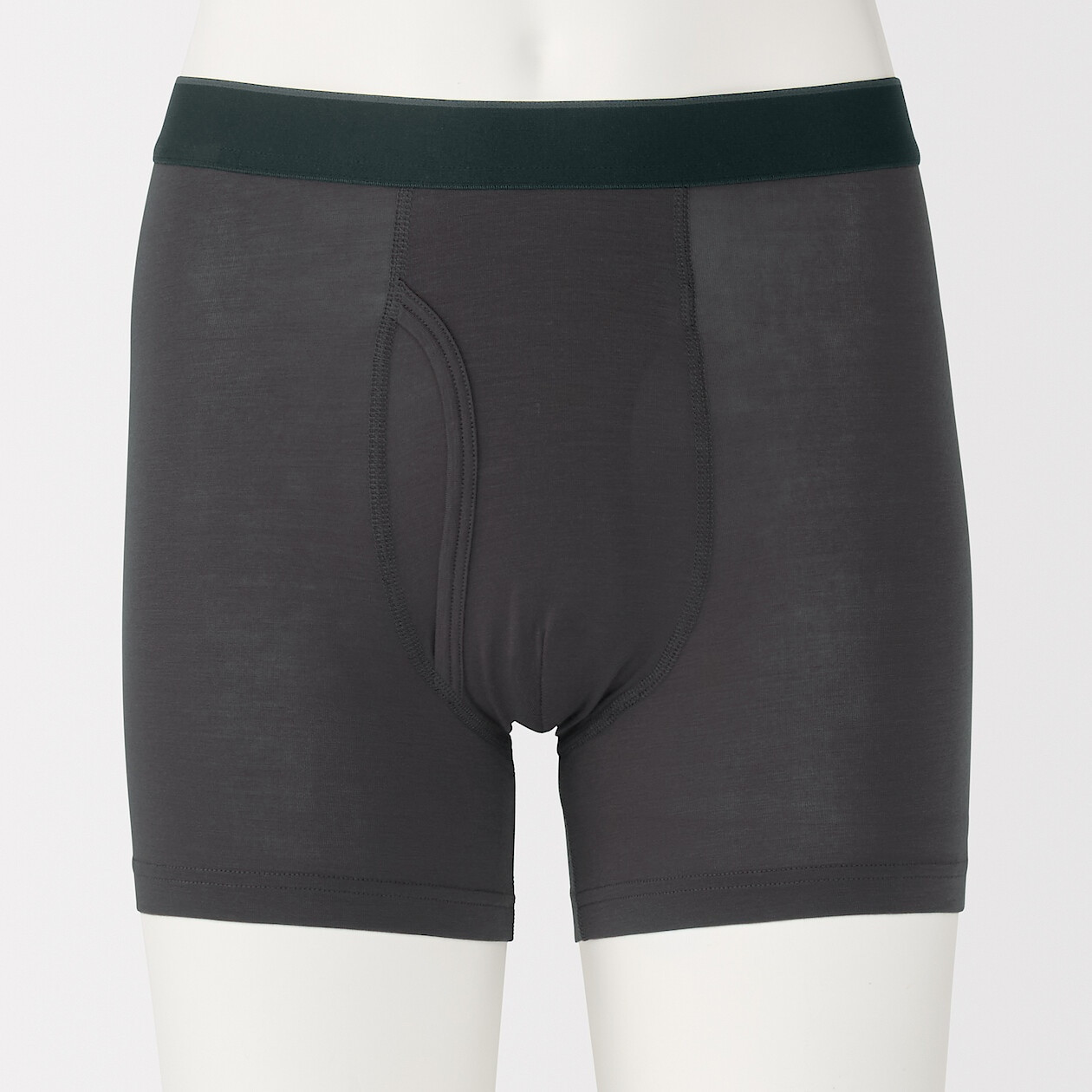 Bokserki z lyocellu długie ciemnobrązowe