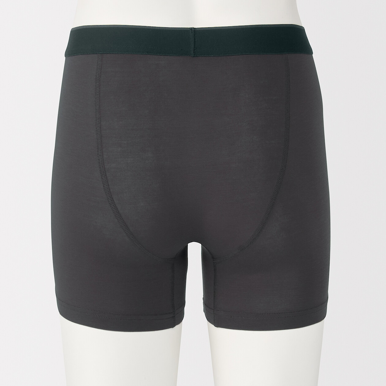 Bokserki z lyocellu długie ciemnobrązowe