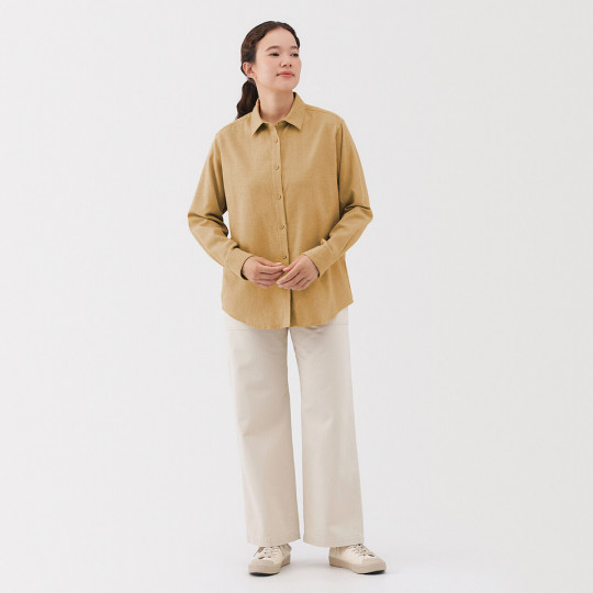 Koszula flanelowa musztardowa