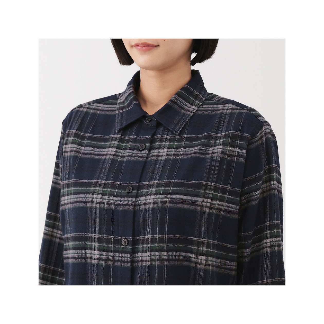 Koszula flanelowa granatowa