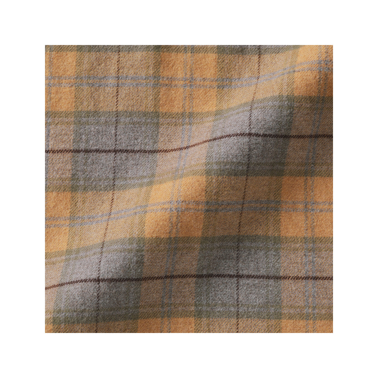 Koszula flanelowa w kratę musztardowa