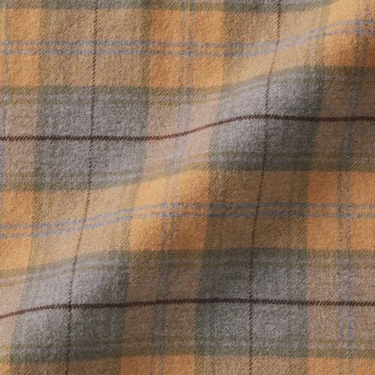 Koszula flanelowa w kratę musztardowa