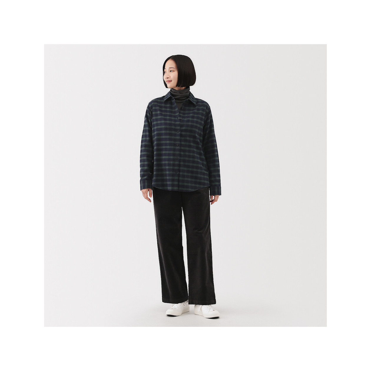 Koszula flanelowa w kratę zielona