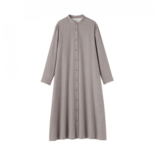 Sukienka flanelowa beżowa