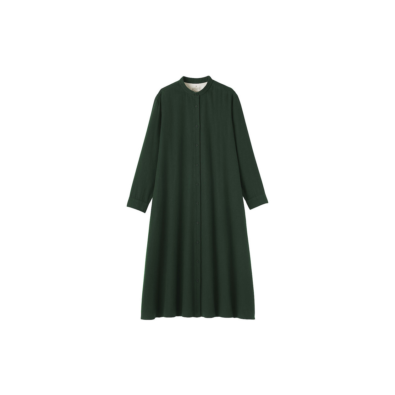Sukienka flanelowa ciemnozielona