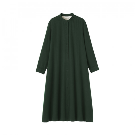 Sukienka flanelowa ciemnozielona