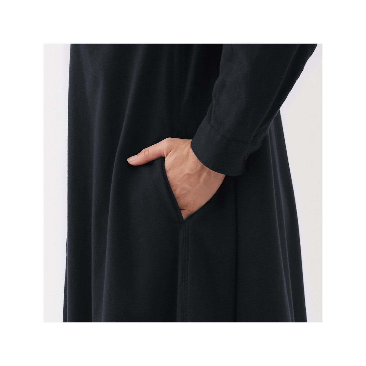 Sukienka flanelowa granatowa