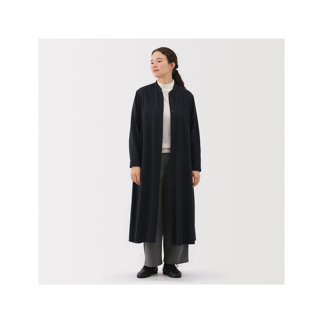 Sukienka flanelowa granatowa