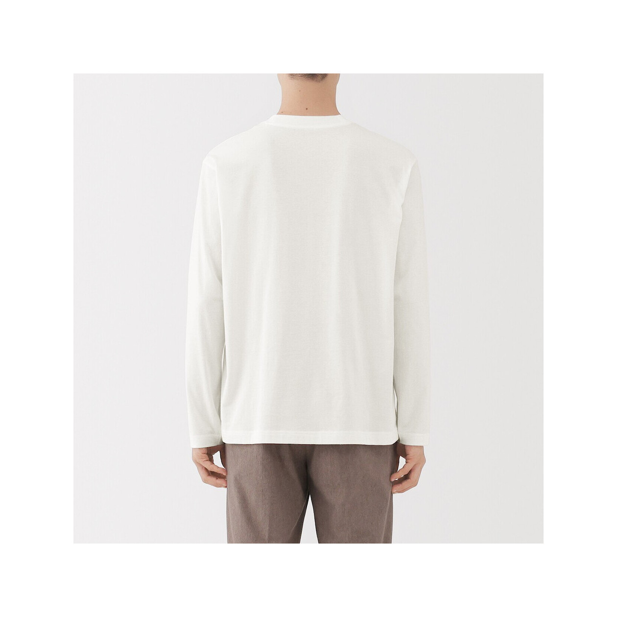 Koszulka z długim rękawem z bawełny czesanej zielona