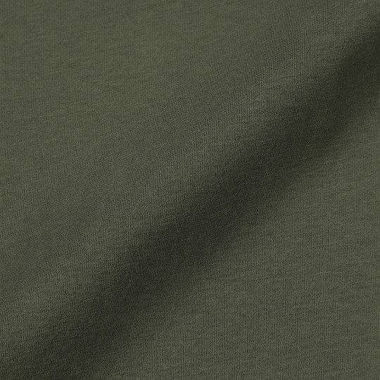 Koszulka z długim rękawem z bawełny czesanej zielona