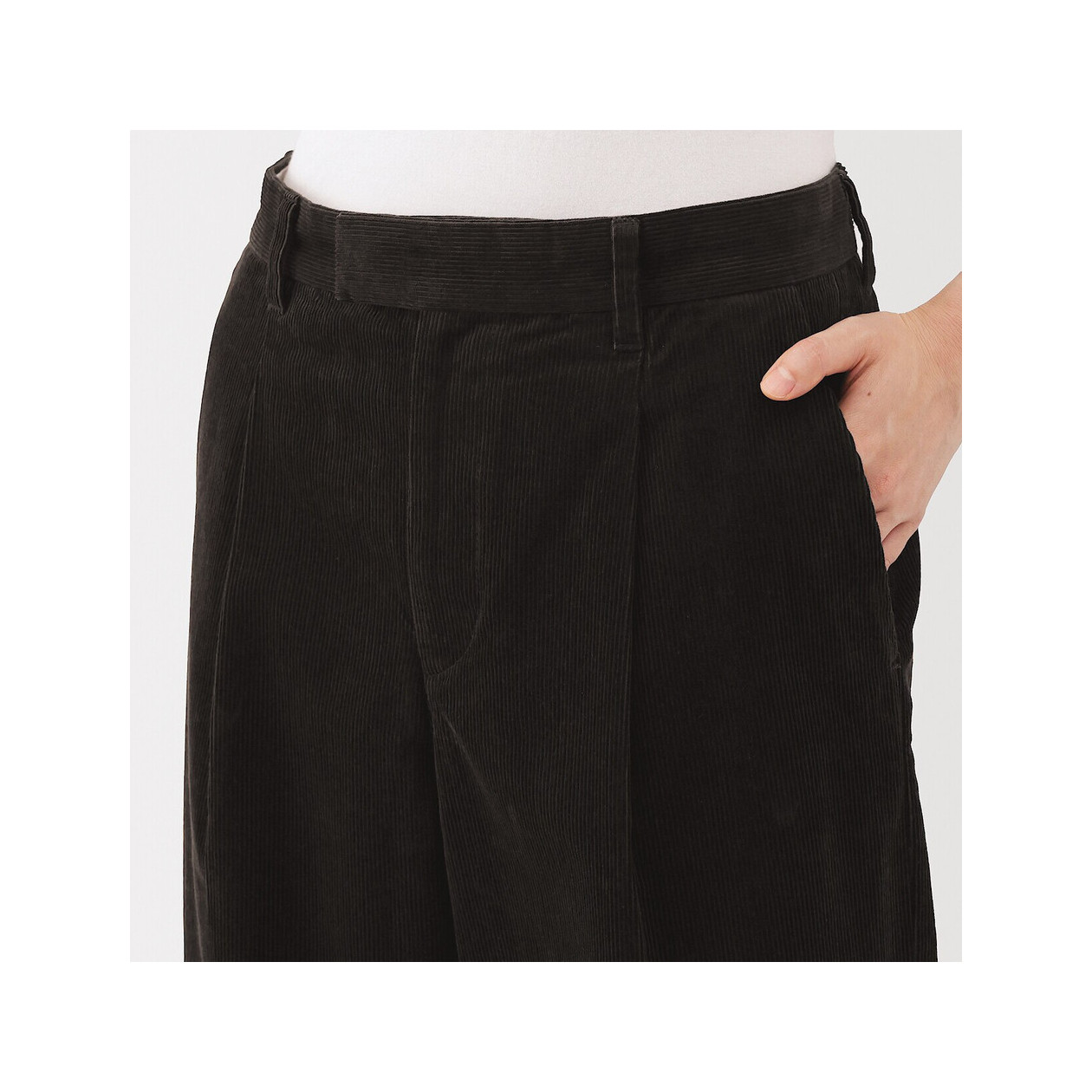 Spodnie sztruksowe z kapoku kremowe