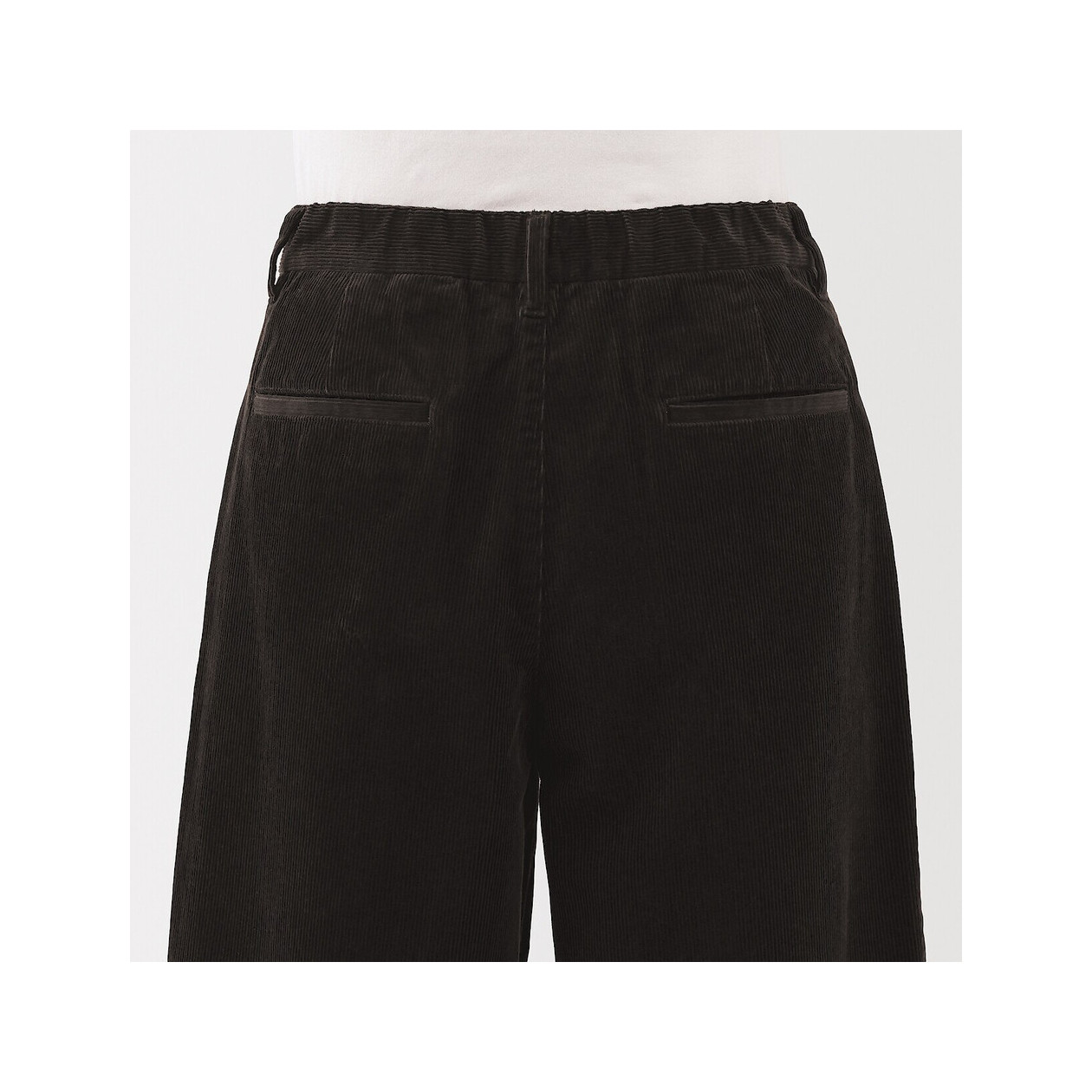 Spodnie sztruksowe z kapoku kremowe