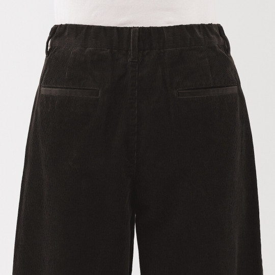 Spodnie sztruksowe z kapoku kremowe