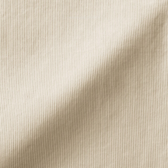 Spodnie sztruksowe z kapoku kremowe