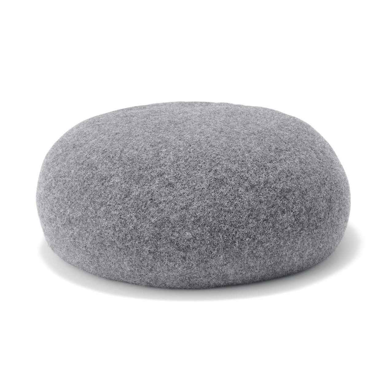 Beret wełniany szary