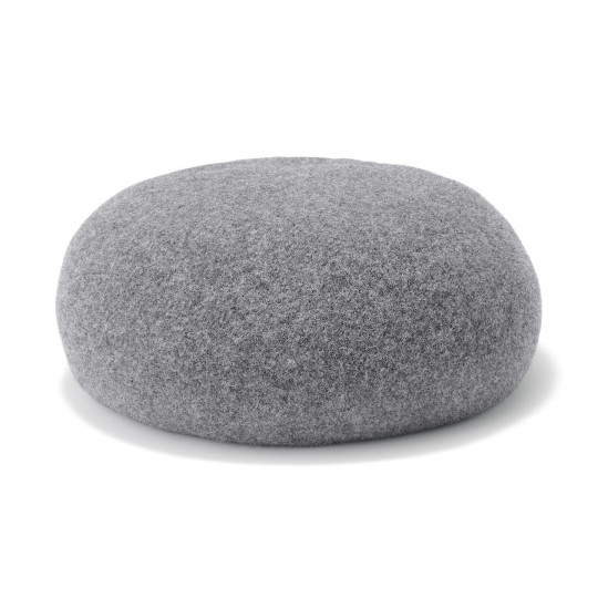 Beret wełniany szary