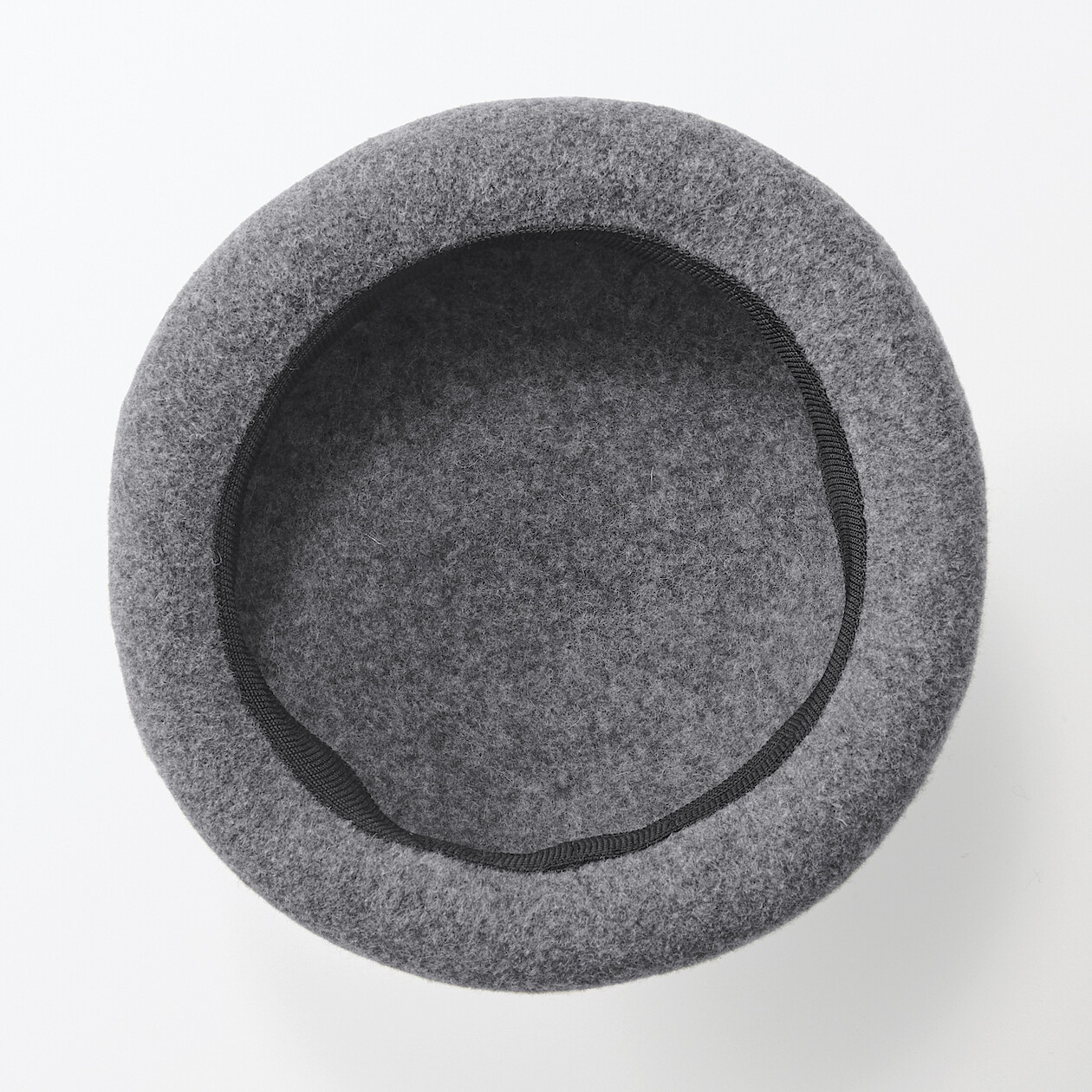 Beret wełniany szary