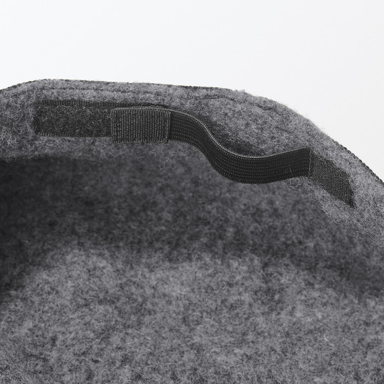 Beret wełniany szary