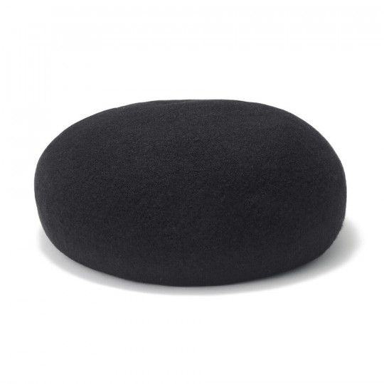 Beret wełniany czarny