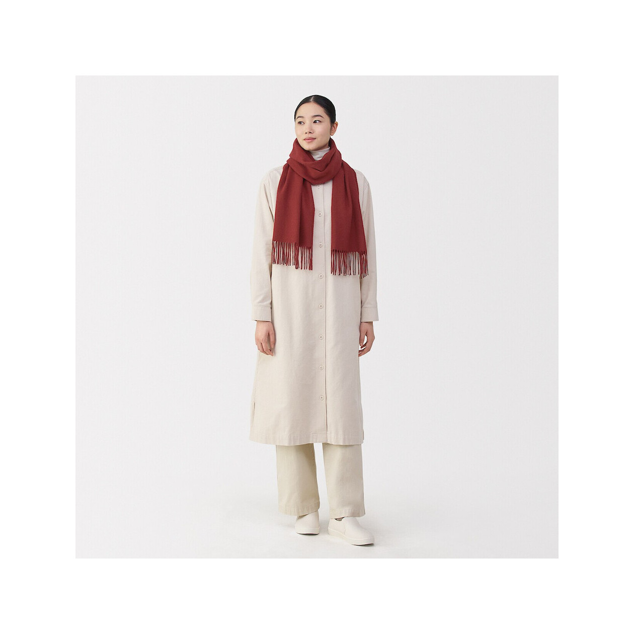 Szalik wełniany czerwony