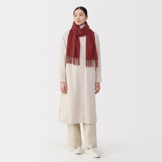 Szalik wełniany czerwony