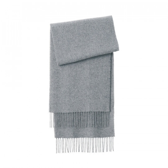 Szalik wełniany szary