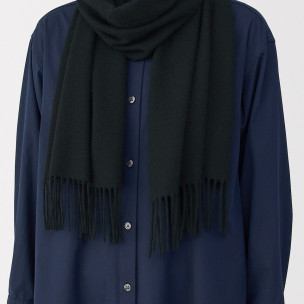 Szalik wełniany czarny