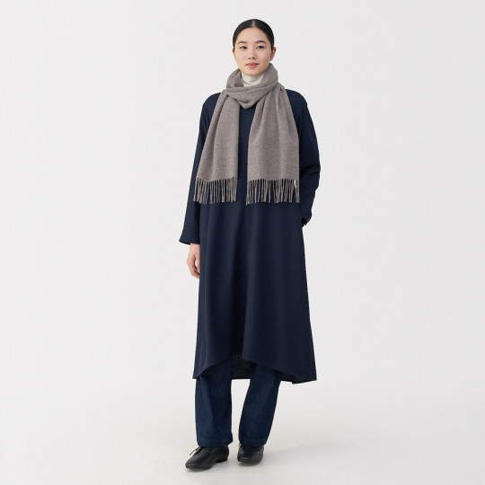 Szalik wełniany brązowy