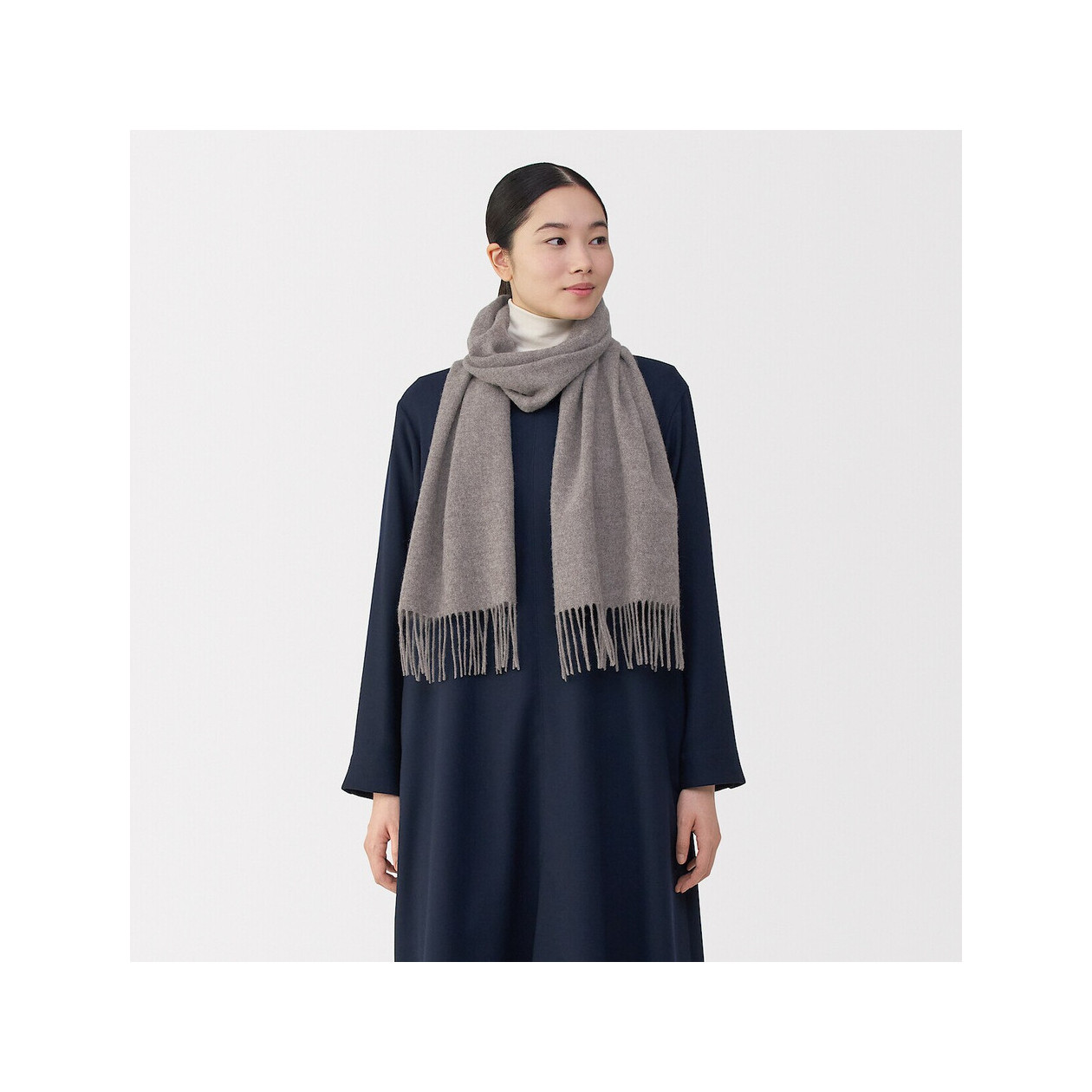 Szalik wełniany brązowy