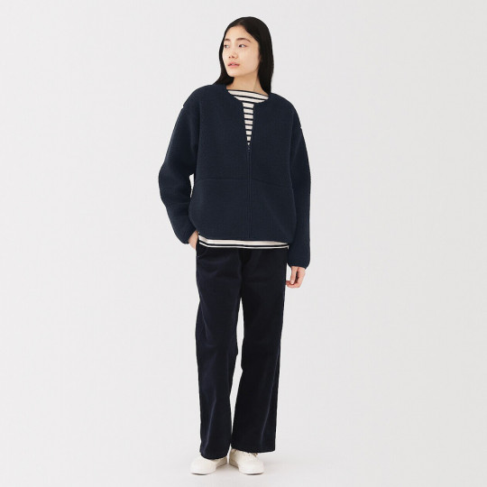 Bluza z polaru rozpinana granatowa