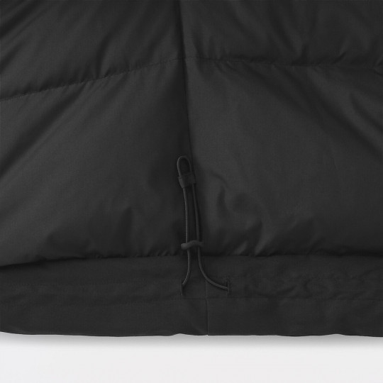 Kurtka puchowa z kapturem czarna